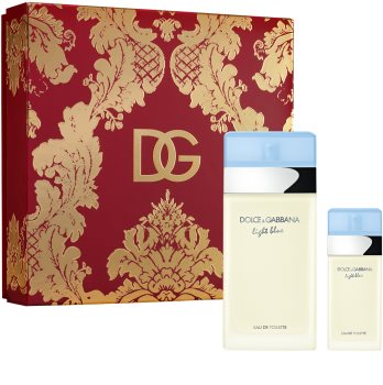 dolce & gabbana light blue woda toaletowa 200 ml   zestaw