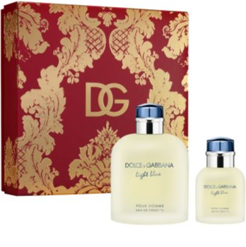 dolce & gabbana light blue pour homme woda toaletowa 200 ml   zestaw