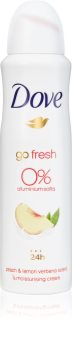 Dove Go Fresh Peach & Lemon Verbena dezodorant v pršilu brez vsebnosti aluminija