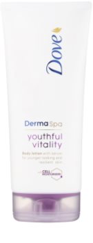 Dove DermaSpa Youthful Vitality loção corporal rejuvenescedora para peles macias