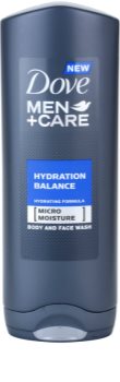 Dove Men+Care Hydration Balance gel za prhanje za telo in lase za moške