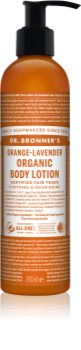 Dr. Bronner’s Orange & Levender vyživujúce hydratačné telové mlieko