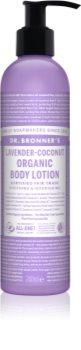Dr. Bronner’s Lavender & Coconut intenzívne vyživujúce telové mlieko pre normálnu a suchú pokožku