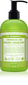 Dr. Bronner’s Lemongrass & Lime tekoče milo za telo in lase