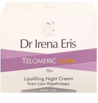Dr Irena Eris Telomeric Ultra 70+ Nachtcremem zur Wiederherstellung der Hautdichte