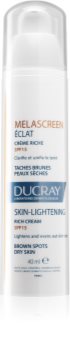 Ducray Melascreen výživný denný krém proti pigmentovým škvrnám SPF 15