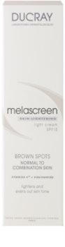 Ducray Melascreen Lichte Dagcrème tegen Pigment Vlekken SPF 15