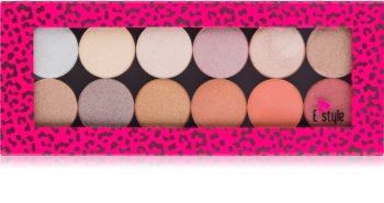 E style Metallic Chic paleta fard de ochi metalic