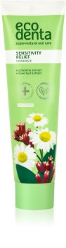 Ecodenta Green Sensitivity Relief зубна паста для чутливих зубів з фтором