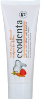 Ecodenta Kids Kids' Toothpaste with Wild Strawberry Flavour and Carrot Extract