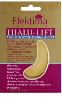 Efektima Institut Hialu-Lift feuchtigkeitsspendende Gel-Maske für den Augenbereich gegen Falten und dunkle Augenringe