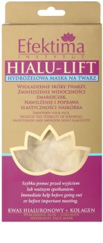 Efektima Institut Hialu-Lift masca cu hidrogel pentru o piele neteda si pentru a reduce vizibilitatea ridurilor