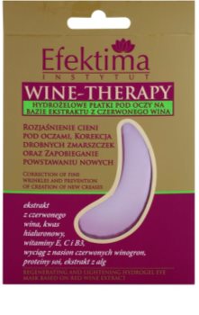 Efektima Institut Wine-Therapy maska hydrożel wokół oczu przeciw zmarszczkom i cienom pod oczami