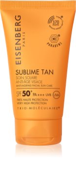 Eisenberg Sublime Tan Bräunungscreme für das Gesicht mit Anti-Falten-Effekt SPF 50+