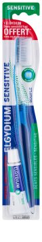 Elgydium Sensitive escova de dentes + mini pasta de dentes