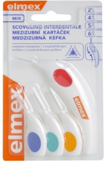 Elmex Caries Protection trojhranné medzizubné kefky 4 ks mix
