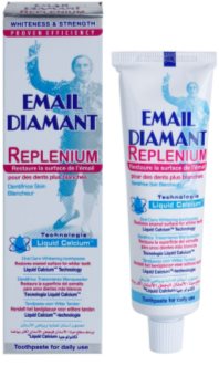 Email Diamant Replenium bleichende Zahnpasta stärkt den Zahnschmelz