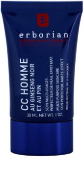 Erborian CC Cream Men crème hydratante unifiante effet matifiant SPF 25