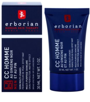 Erborian CC Cream Men crème hydratante unifiante effet matifiant SPF 25