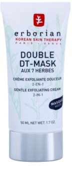 Erborian Detox Double DT-Mask 7 Herbs crema exfolianta blanda. 2 in 1