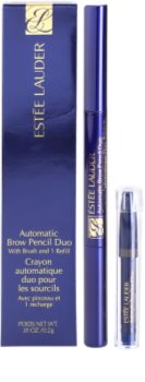 Estée Lauder Automatic Brow Pencil Duo tužka na obočí se štětečkem a náplní