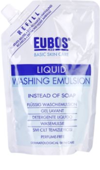 Eubos Basic Skin Care Blue emulzija za umivanje brez dišav nadomestno polnilo