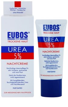 Eubos Dry Skin Urea 5% crema de noapte hranitoare pentru piele sensibila si intoleranta