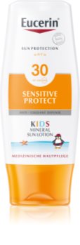 Eucerin Sun Kids zaščitno mleko za telo za otroke z mikropigmenti SPF 30