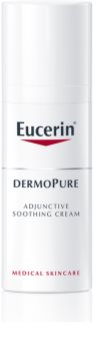 Eucerin DermoPure upokojujúci krém pri dermatologickej liečbe akné