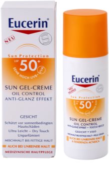 Eucerin Sun crema-gel cu efect de protectie a fetei SPF 50+