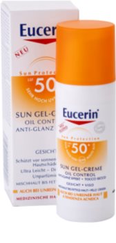 Eucerin Sun crema-gel cu efect de protectie a fetei SPF 50+