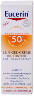 Eucerin Sun crema-gel cu efect de protectie a fetei SPF 50+