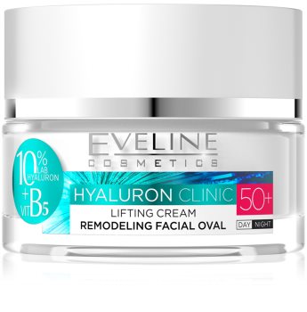 Eveline Cosmetics Hyaluron Clinic crema lifting de zi si de noapte 50+