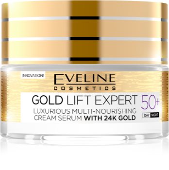 Eveline Cosmetics Gold Lift Expert dnevna in nočna krema proti gubam 50+