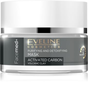 Eveline Cosmetics FaceMed+ čistilna in razstrupljevalna maska z aktivnim ogljem