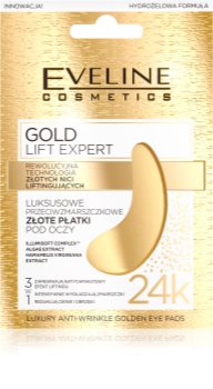 Eveline Cosmetics Gold Lift Expert maska za predel okoli oči proti oteklinam in temnim kolobarjem