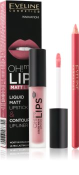 Eveline Cosmetics OH! my LIPS matná sada na rty 07 Baby Nude pro ženy