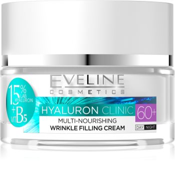 Eveline Cosmetics Hyaluron Clinic hranilna regeneracijska dnevna in nočna krema za zrelo kožo