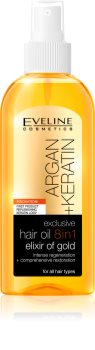 Eveline Cosmetics Argan + Keratin Hair Oil 8 In 1