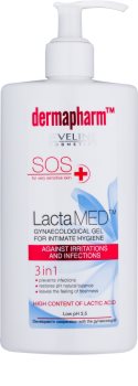 Eveline Cosmetics Dermapharm LactaMED gel igienă intimă pentru prevenirea iritațiilor și infecțiilor