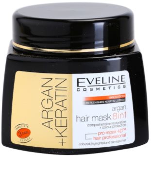Eveline Cosmetics Argan + Keratin maska do włosów 8 w 1