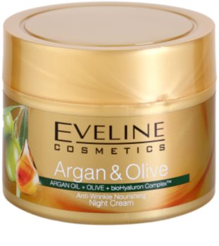 Eveline Cosmetics Argan & Olive creme de noite nutritivo antirrugas