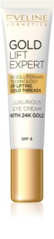 Eveline Cosmetics Gold Lift Expert cremă de lux pentru ochi și pleoape cu aur de 24 de karate