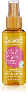 Evoluderm Beauty Oil zdkonaľujúci olej na pleť a vlasy s arganovým olejom