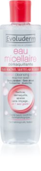 Evoluderm Micellar Water eau micellaire démaquillante pour peaux réactives