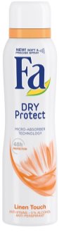 Fa Dry Protect Linen Touch antitranspirantes em spray
