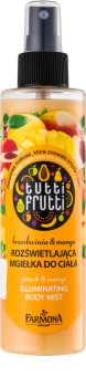 Farmona Tutti Frutti Peach & Mango bleščeča meglica za telo z gladilnim in hranilnim učinkom