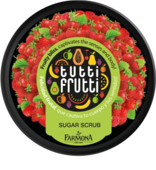 Farmona Tutti Frutti Wild Strawberry peeling corporal com açúcar