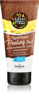 Farmona Tutti Frutti Pineapple & Coconut tělový peeling a mléko do sprchy 2 v 1