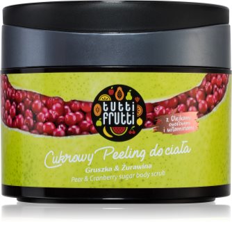 Farmona Tutti Frutti Pear & Cranberry exfoliante a base de azúcar para el cuerpo